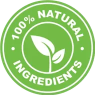 100% natural badge